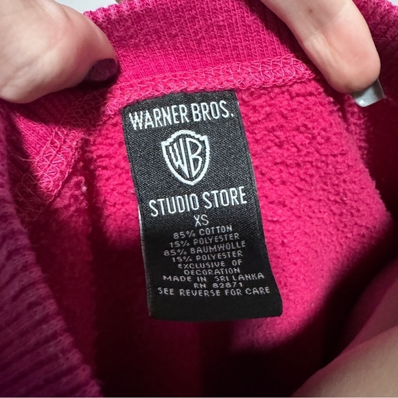Warner Bros. Studio Store Vintage Tweety Bird 90s Pink Embroidered Sweatshirt XS - Picture 5 of 5